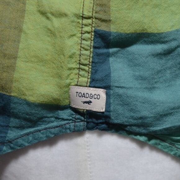 Toad & Co Woman's Plaid Button-Down Tank Top Size Small - Picture 3 of 7